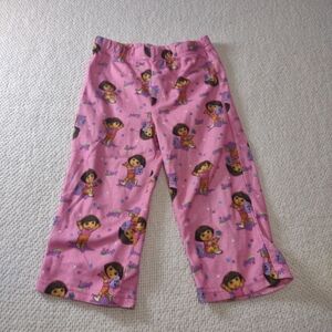 Dora The Explorer Pajama Pants 3T‎ Nostalgia Casual Lightweight